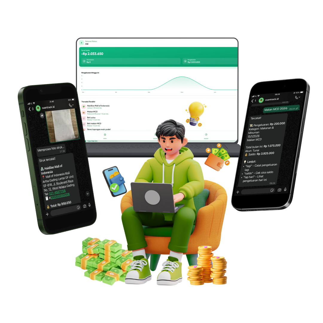 CuanTrack - Catat Keuangan via WhatsApp